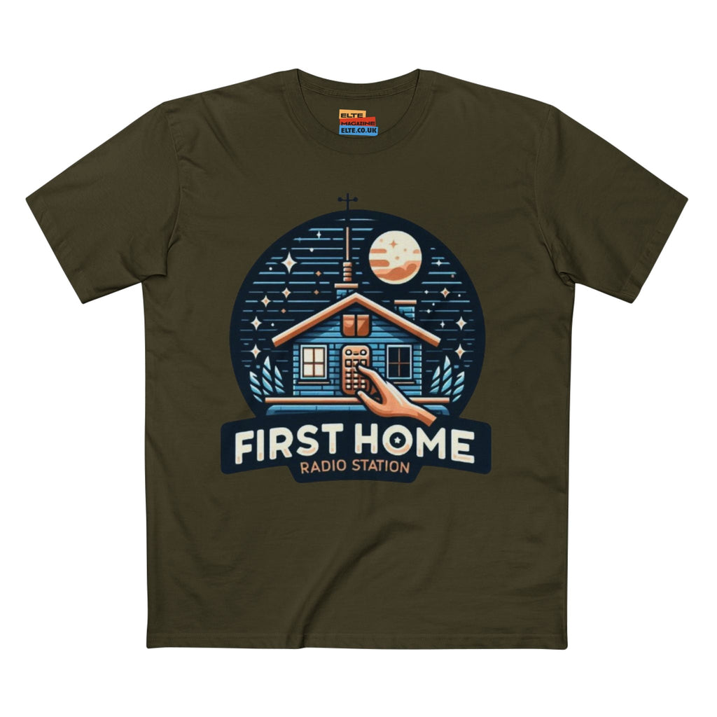 First Home Radio Station Graphic Tee - Celebrate Unity and Nostalgia