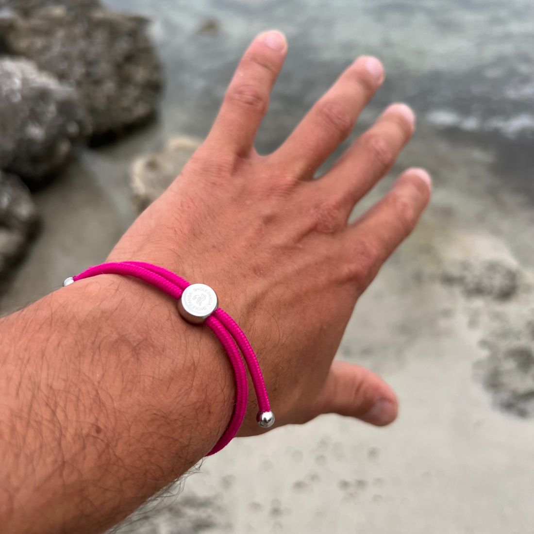 Swole Panda Rich Pink Rope Bracelet – Recycled Ocean Plastic Jewelry