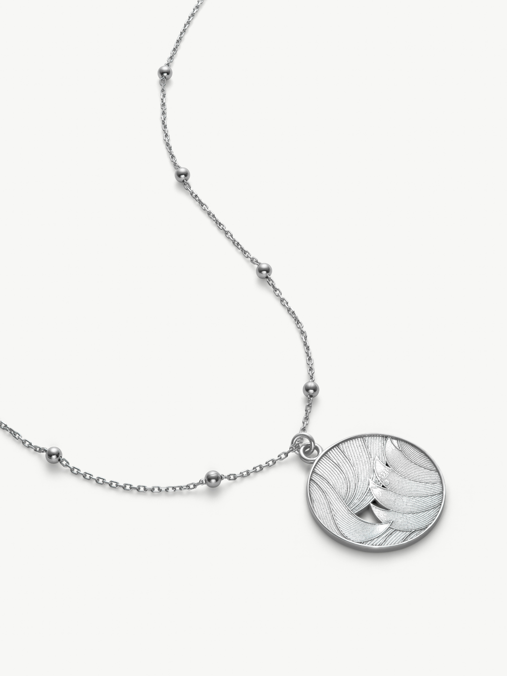No More Nobody Day Medallion Necklace – Recycled Sterling Silver