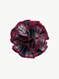 No More Nobody Azaria Organic Linen Scrunchie – Black & Red Check