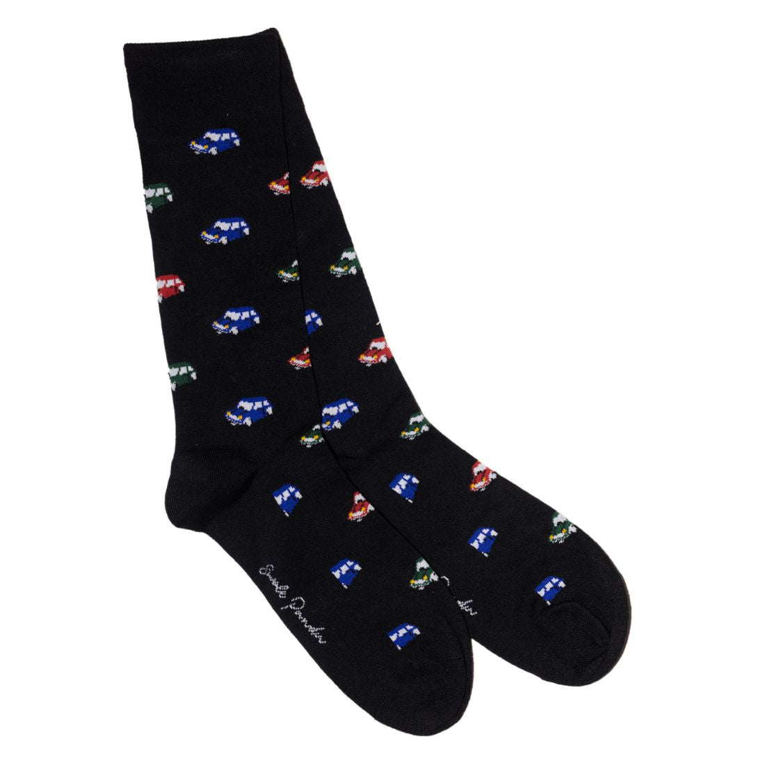 Swole Panda Racing Car Bamboo Socks Gift Box - 4 Pair Men's Set