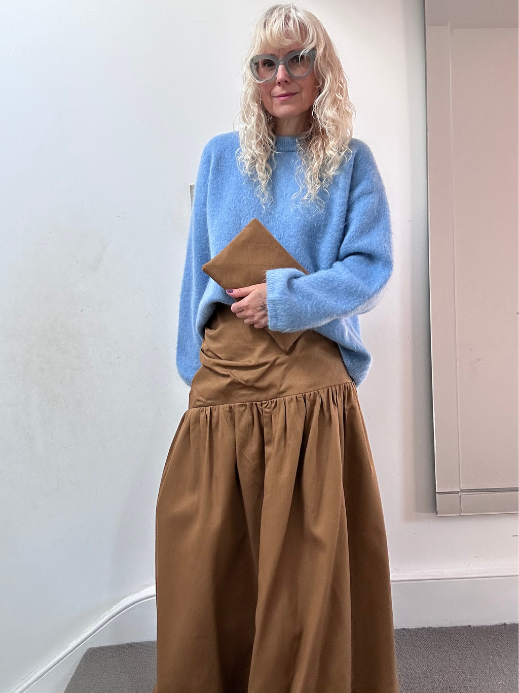 No More Nobody Hilda Gathered Maxi Skirt – Organic Cotton Handmade