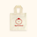 LuLuFun Studio Tomato Print Cotton Canvas Tote Bag - Handmade Shopper