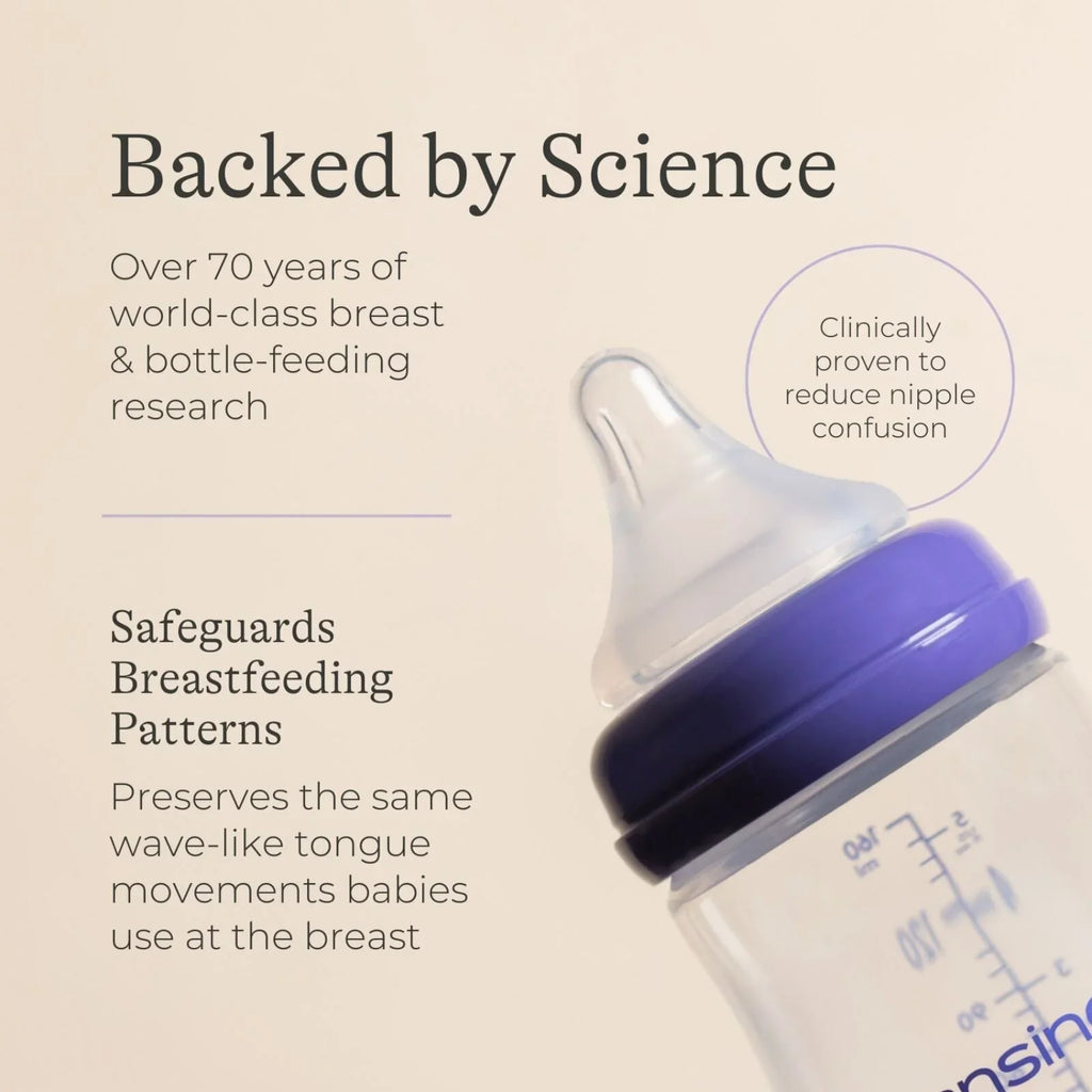 Lansinoh Feeding Bottles with NaturalWave Teats 160ml Pack of 2