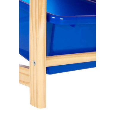Orsina Kids 3-Tier Toy Storage Unit – Pine Frame Playroom Organizer