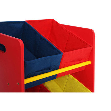Orsina 3-Tier Kids Toy Storage Unit | MDF Playroom Bin Organiser