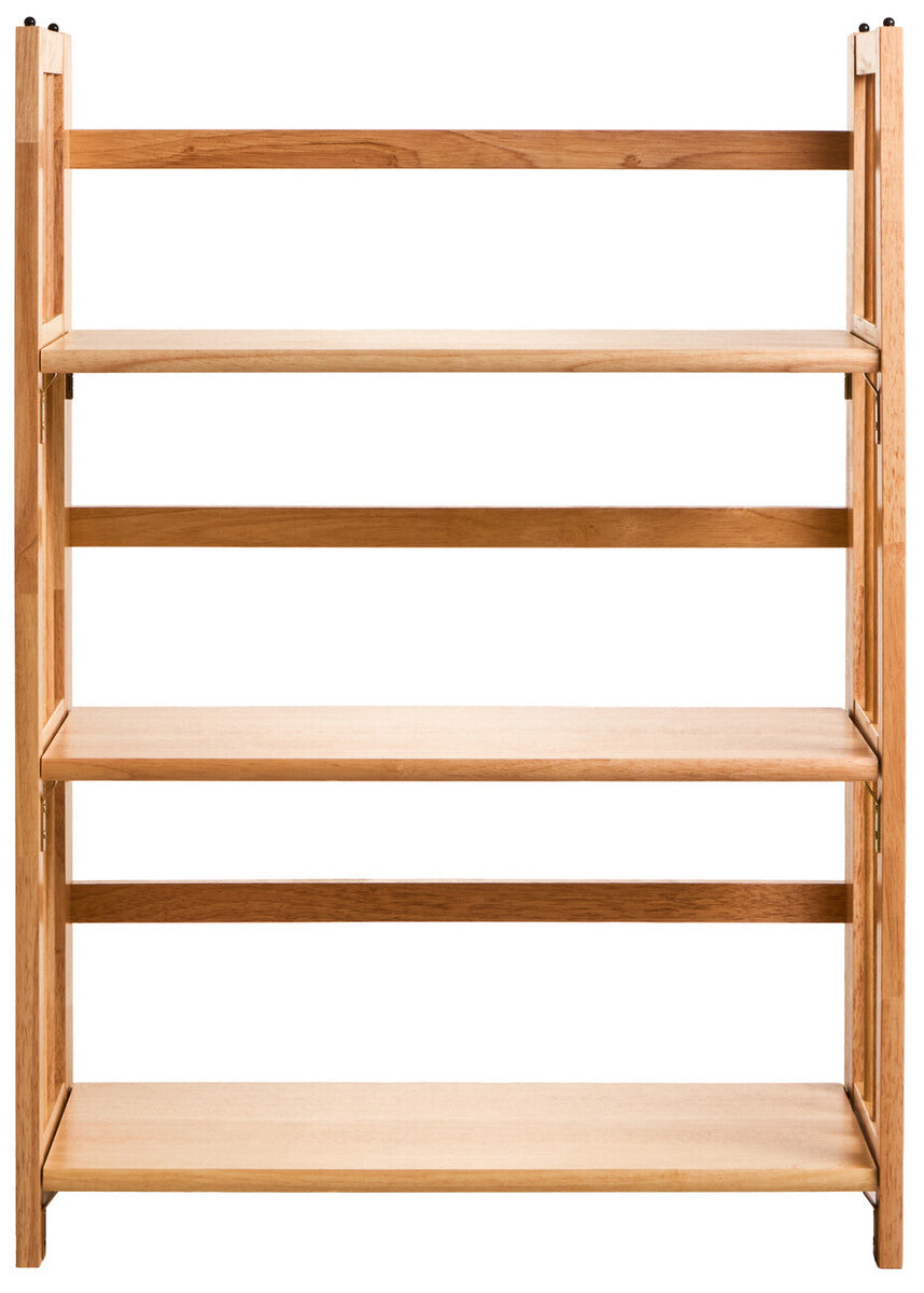 Orsina Heva 3-Tier Foldable Hevea Wood Stackable Shelf Unit