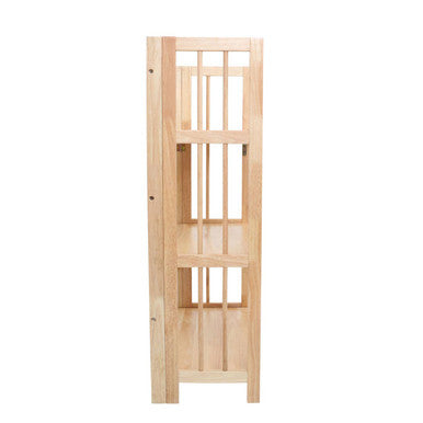 Orsina Heva 3-Tier Foldable Hevea Wood Stackable Shelf Unit