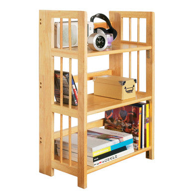 Orsina Heva 3-Tier Foldable Hevea Wood Stackable Shelf Unit
