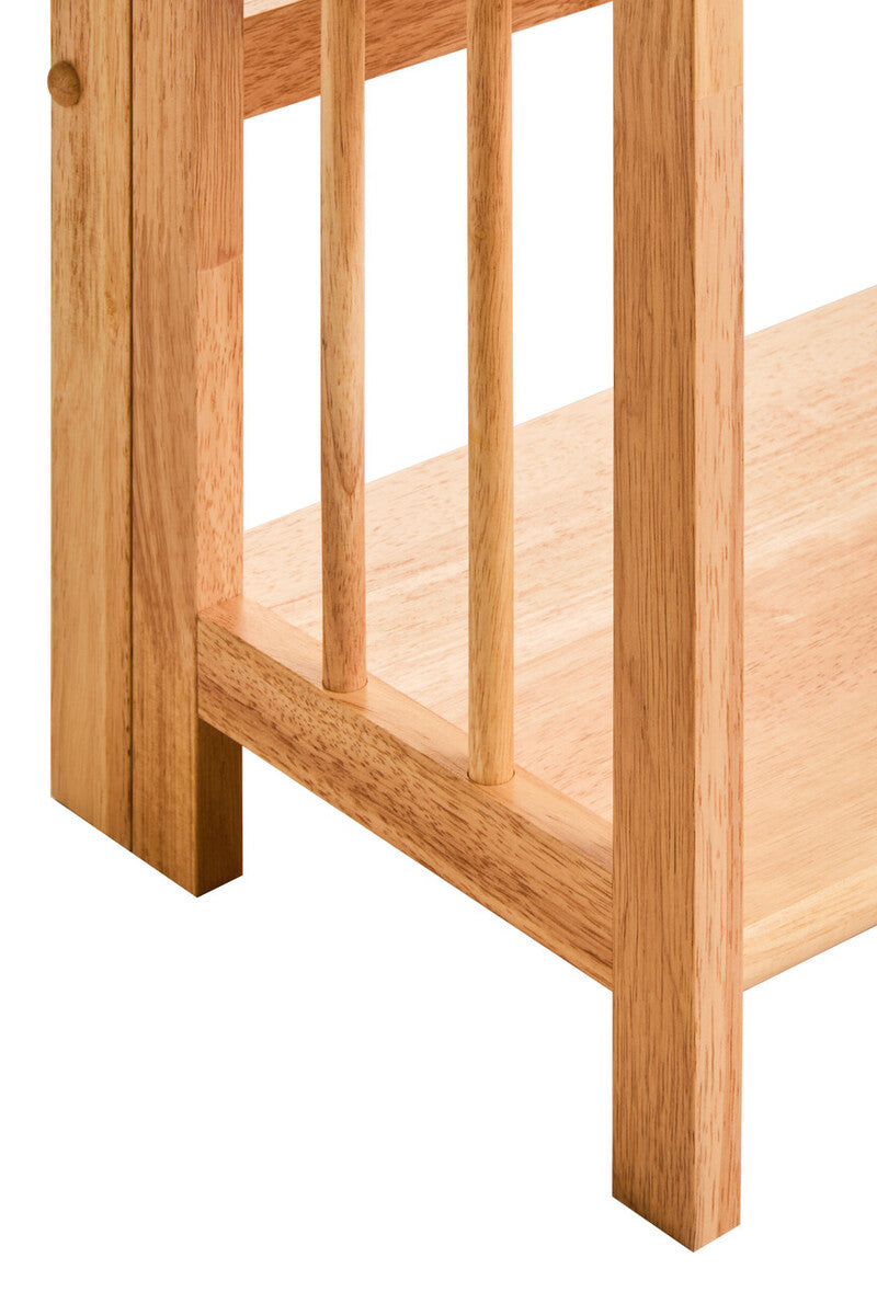 Orsina Heva 3-Tier Foldable Hevea Wood Stackable Shelf Unit