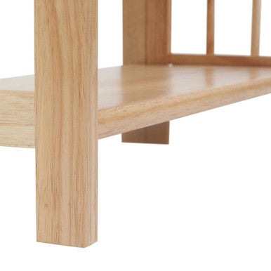 Orsina Heva 3-Tier Foldable Hevea Wood Stackable Shelf Unit