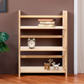 Orsina Heva 3-Tier Foldable Hevea Wood Stackable Shelf Unit