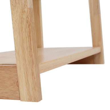 Orsina Heva 5-Tier Tropical Hevea Wood Shelf Unit | Home Storage