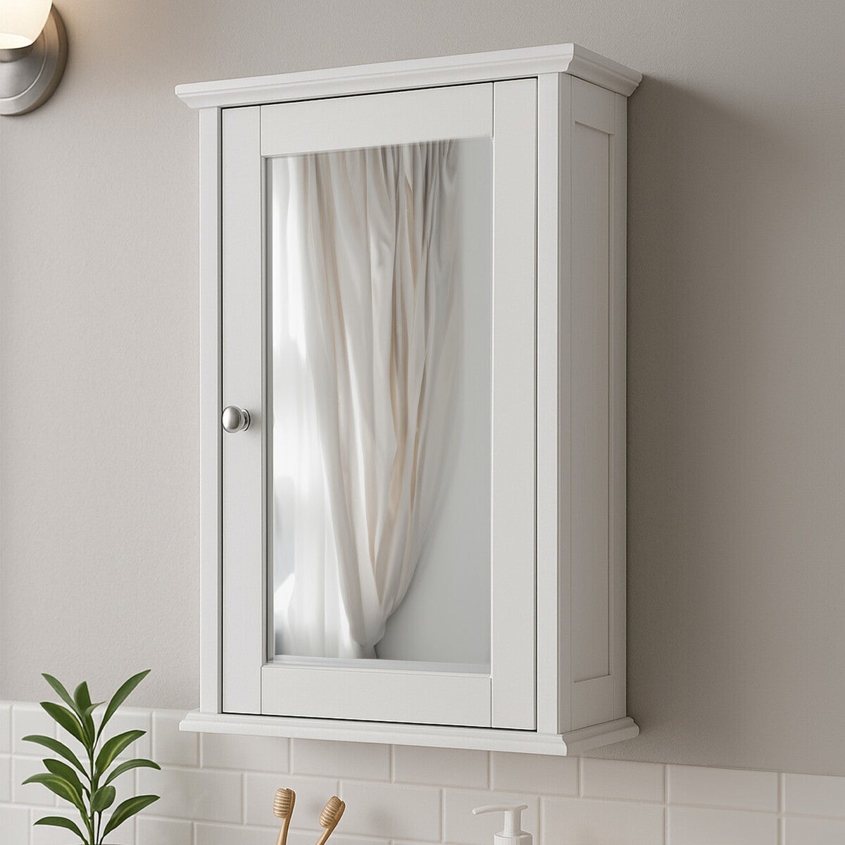 Orsina Portland Mirrored Cabinet – Modern Reflective Storage for Hallways