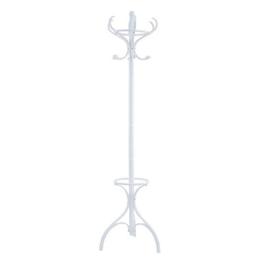 Orsina Kennedy Floor Standing Coat Stand | White Finish, 184cm
