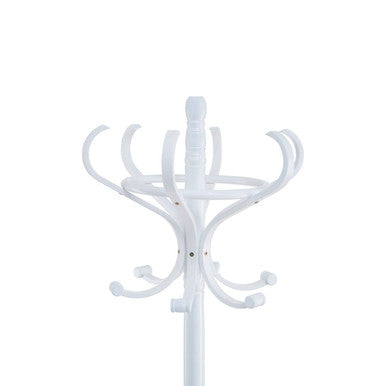 Orsina Kennedy Floor Standing Coat Stand | White Finish, 184cm