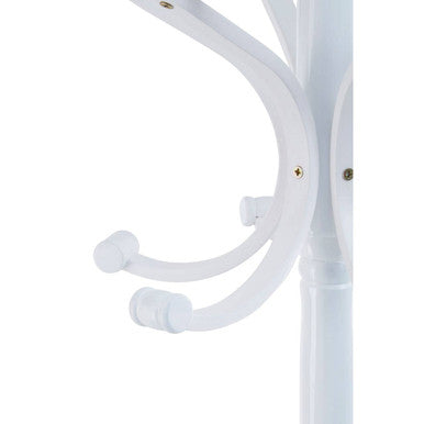 Orsina Kennedy Floor Standing Coat Stand | White Finish, 184cm