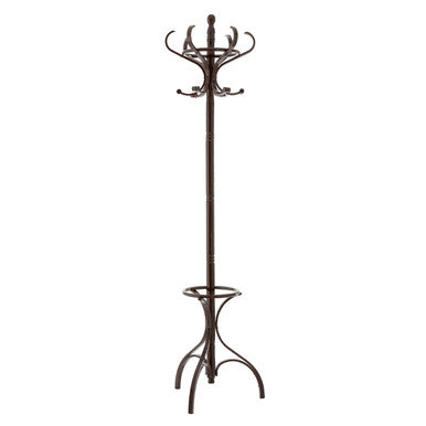 Orsina Kennedy Mahogany Wood Coat Stand | Traditional Hallway Rack