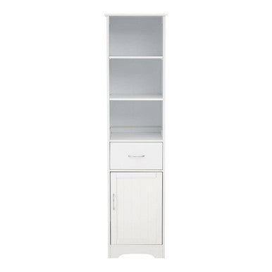 Orsina Portland Tall Cabinet – Slim White Bathroom Storage Tower