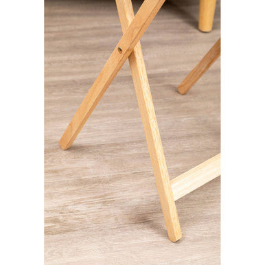 Orsina Heva Tropical Hevea Wood Folding Snack Table – Modern Furniture