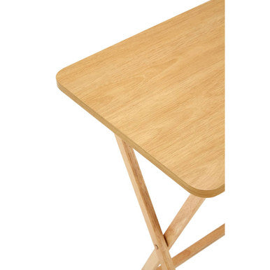 Orsina Heva Tropical Hevea Wood Folding Snack Table – Modern Furniture