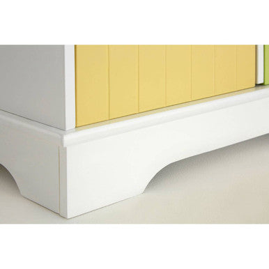 Orsina Isla Kids Toy Storage Unit - White with 4 Coloured Boxes