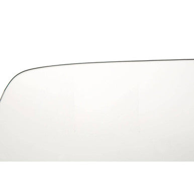 Orsina Metropolitan Square Glass Dining Table with Silver Metal Base