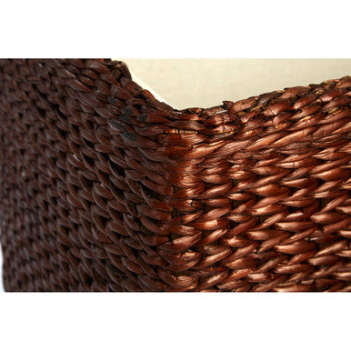 Orsina Cattail Leaf Woven Ottoman Storage Baskets – Set of 2