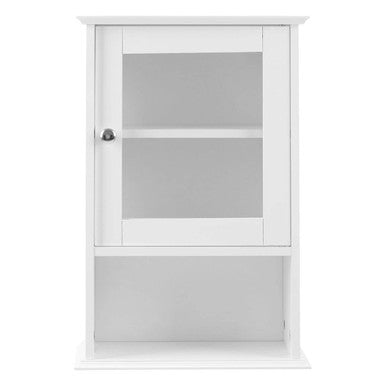 Orsina Portland White Wall Cabinet – Modern Bathroom Storage Unit