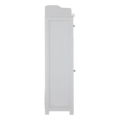 Orsina Portland Glass Door Floor Standing Cabinet – Modern Storage