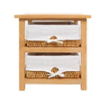 Orsina Honey 2 Maize Baskets Storage Unit – Woven Compact Organiser