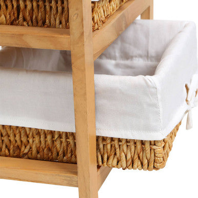 Orsina Honey 2 Maize Baskets Storage Unit – Woven Compact Organiser