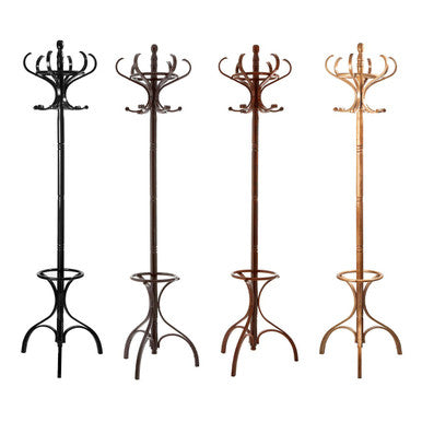 Orsina Kennedy Black Floor Standing Coat Stand – Modern Hallway Storage
