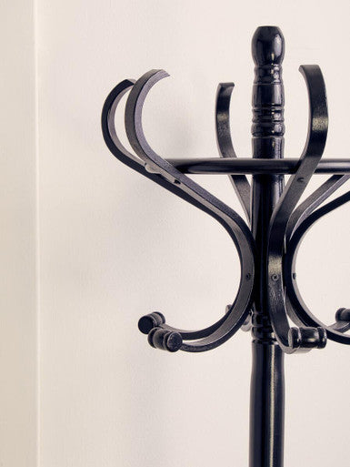 Orsina Kennedy Black Floor Standing Coat Stand – Modern Hallway Storage