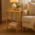 Orsina Heva Tropical Side Table – Durable Hevea Wood Accent Table