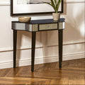 Orsina Clavier Black and Mirrored Console Table – Modern Hallway Table
