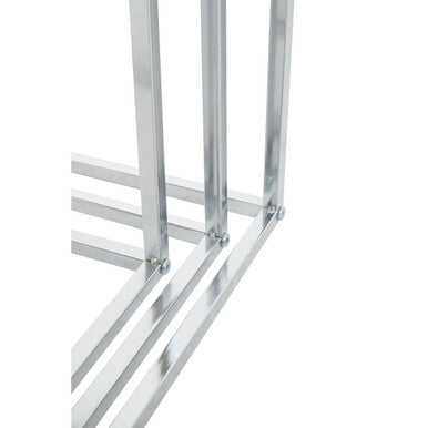 Orsina Fulton Nest of 3 Tables | Matte White & Chrome Nesting Tables