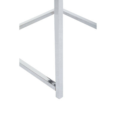 Orsina Fulton Black Nest of 3 Tables – Modern Chrome Nesting Tables