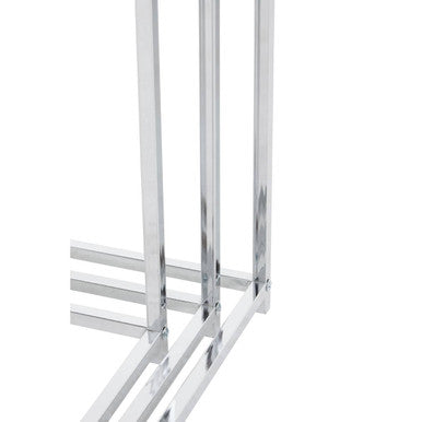 Orsina Fulton Black Nest of 3 Tables – Modern Chrome Nesting Tables