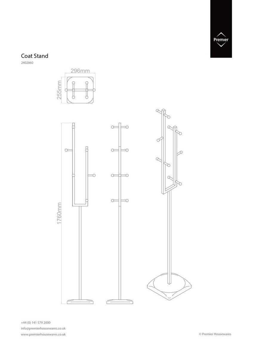 Orsina Joan Ceramic Balls Coat Stand – Modern Freestanding Hallway Rack