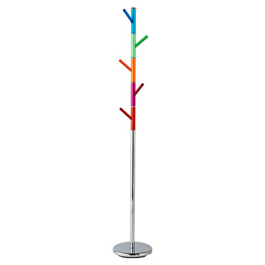 Orsina Joan Multicoloured Acrylic Pegs Coat Stand | Modern Hallway Rack