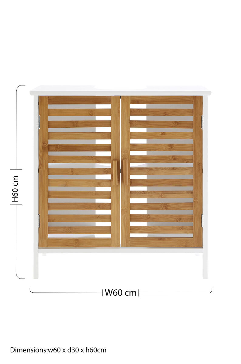 Orsina Verdon Bamboo Door Floor Standing Bathroom Storage Cabinet
