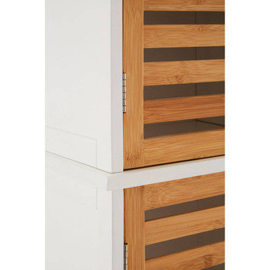Orsina Verdon Tall Bathroom Cabinet – 4 Shelf Standing Linen Storage