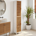 Orsina Verdon Tall Bathroom Cabinet – 4 Shelf Standing Linen Storage