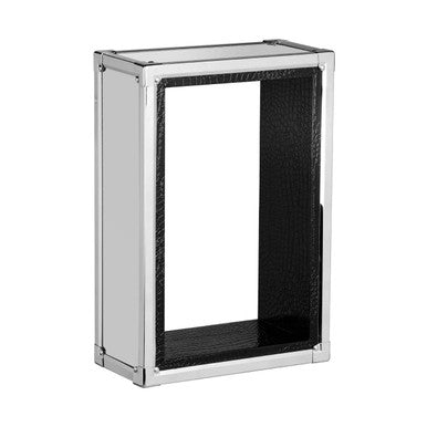 Orsina Carla Crocodile Leather Effect Wall Cube Shelf – Modern Decor