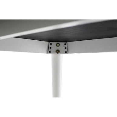 Orsina Cassy Black Ash Veneer 4-Seater Rubberwood Dining Table