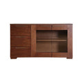 Orsina Cassy Walnut Veneer Sideboard – Modern Wood Storage Buffet