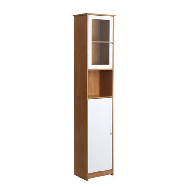 Orsina Vida 2 Door Oak Effect Floor Standing Bathroom Storage Cabinet