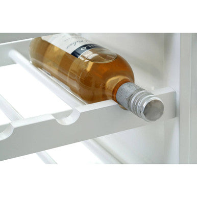 Orsina Harlow Kitchen Trolley – White & Bamboo Rolling Storage Cart
