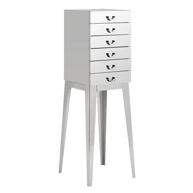Orsina Lure Stainless Steel 6 Drawer Chest – Modern Storage Unit
